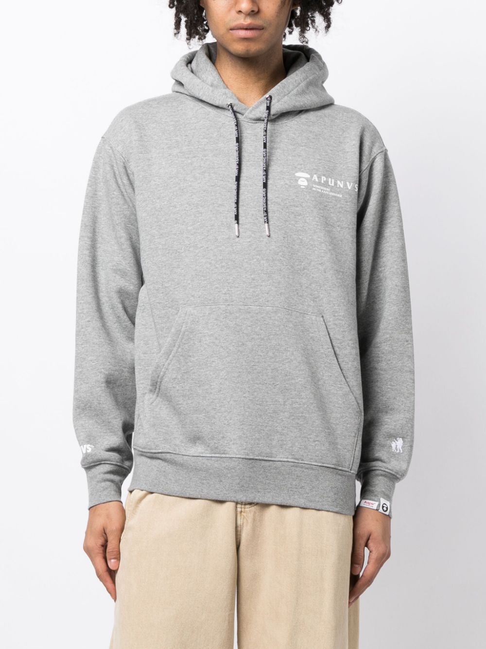 AAPE BY *A BATHING APE®  logo-print jersey hoodie
