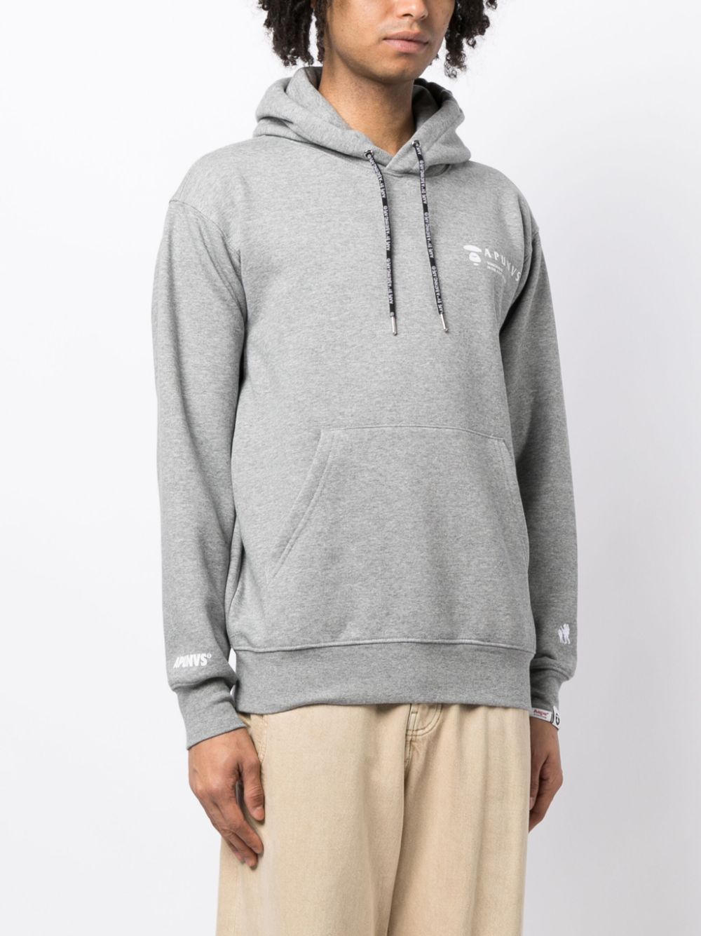 AAPE BY *A BATHING APE®  logo-print jersey hoodie