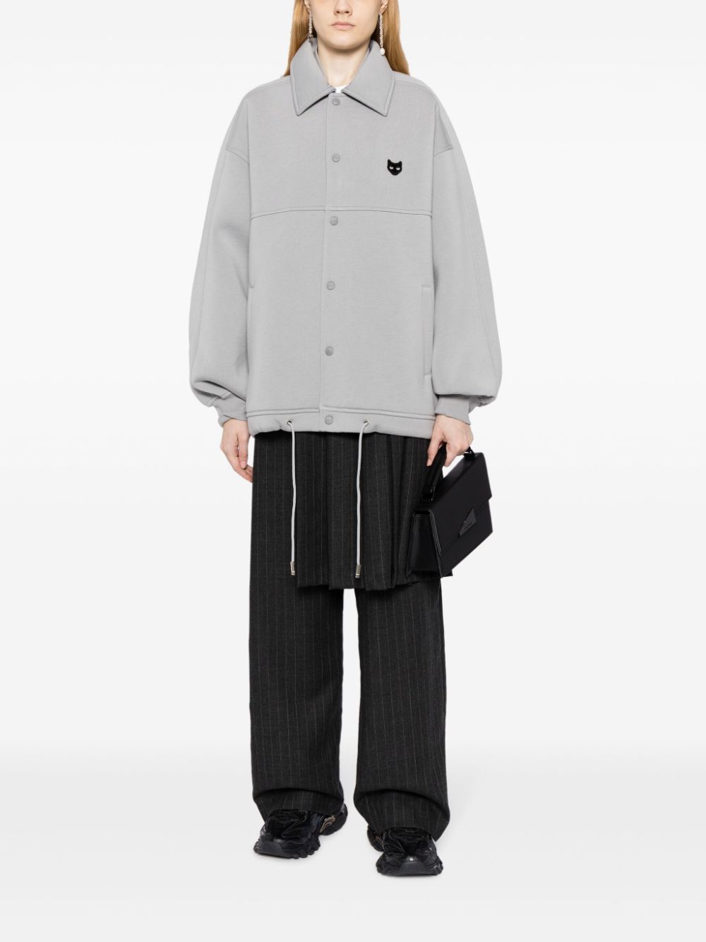 ZZERO BY SONGZIO  Panther-patch coach jacket