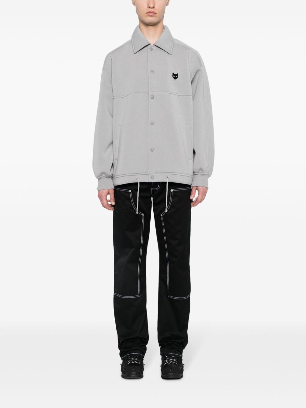 ZZERO BY SONGZIO  Panther-patch coach jacket