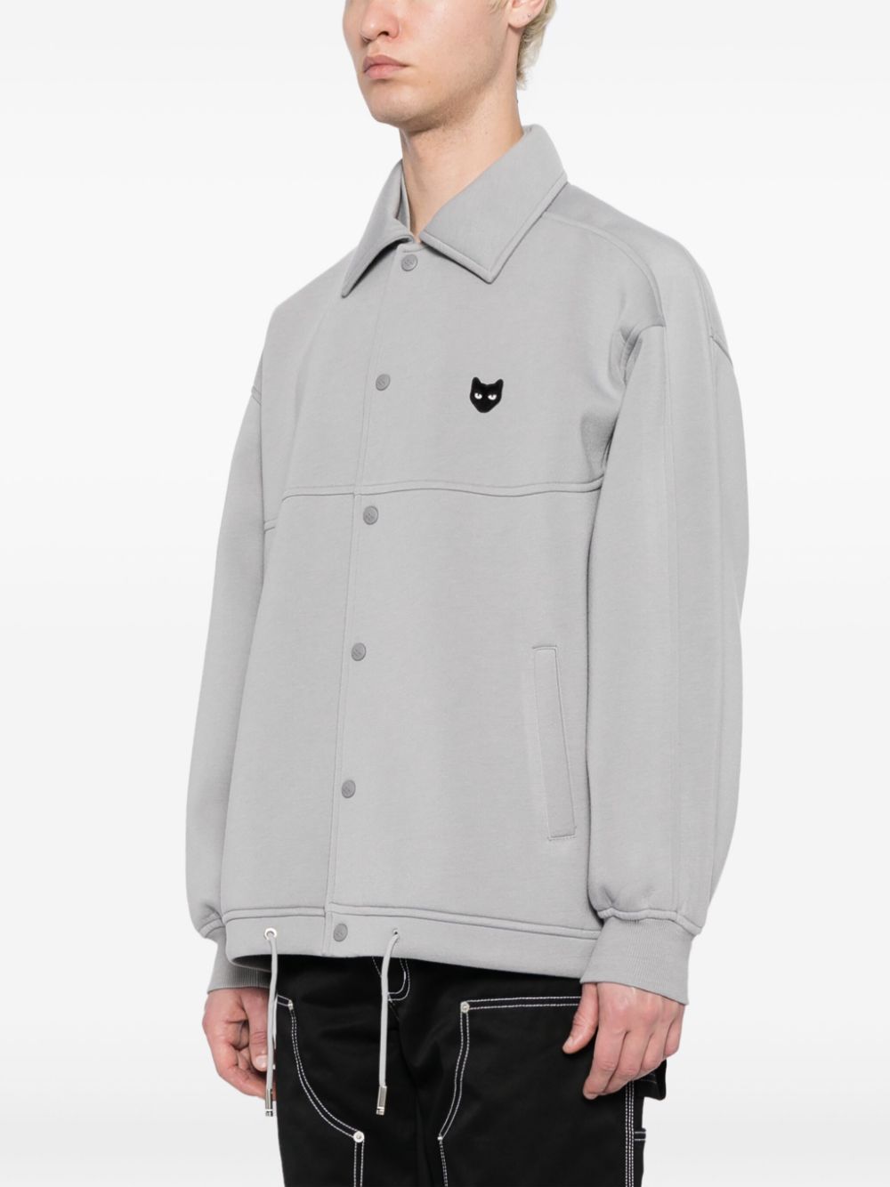 ZZERO BY SONGZIO  Panther-patch coach jacket