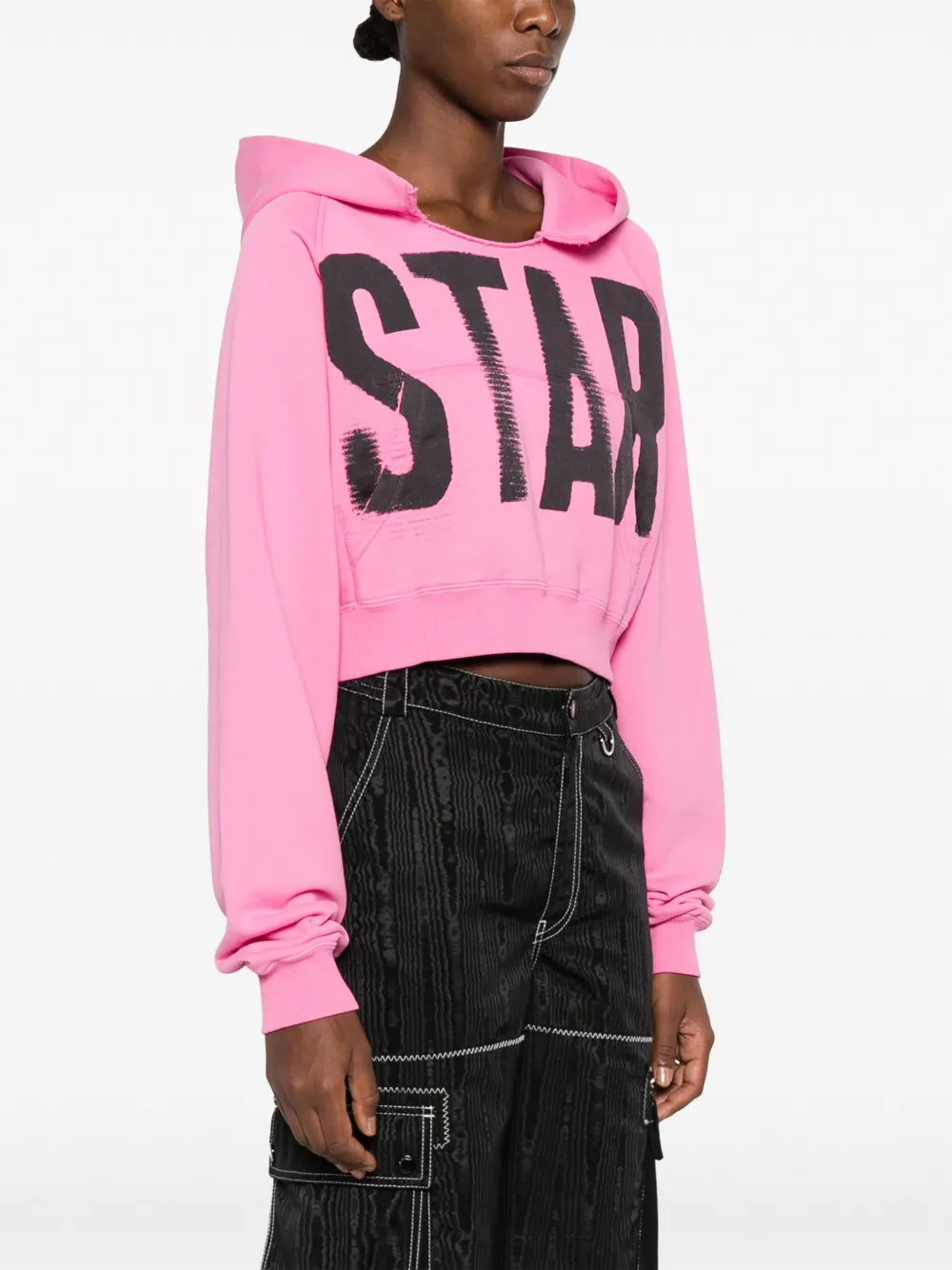 1017 ALYX 9SM  graphic-print cropped hoodie