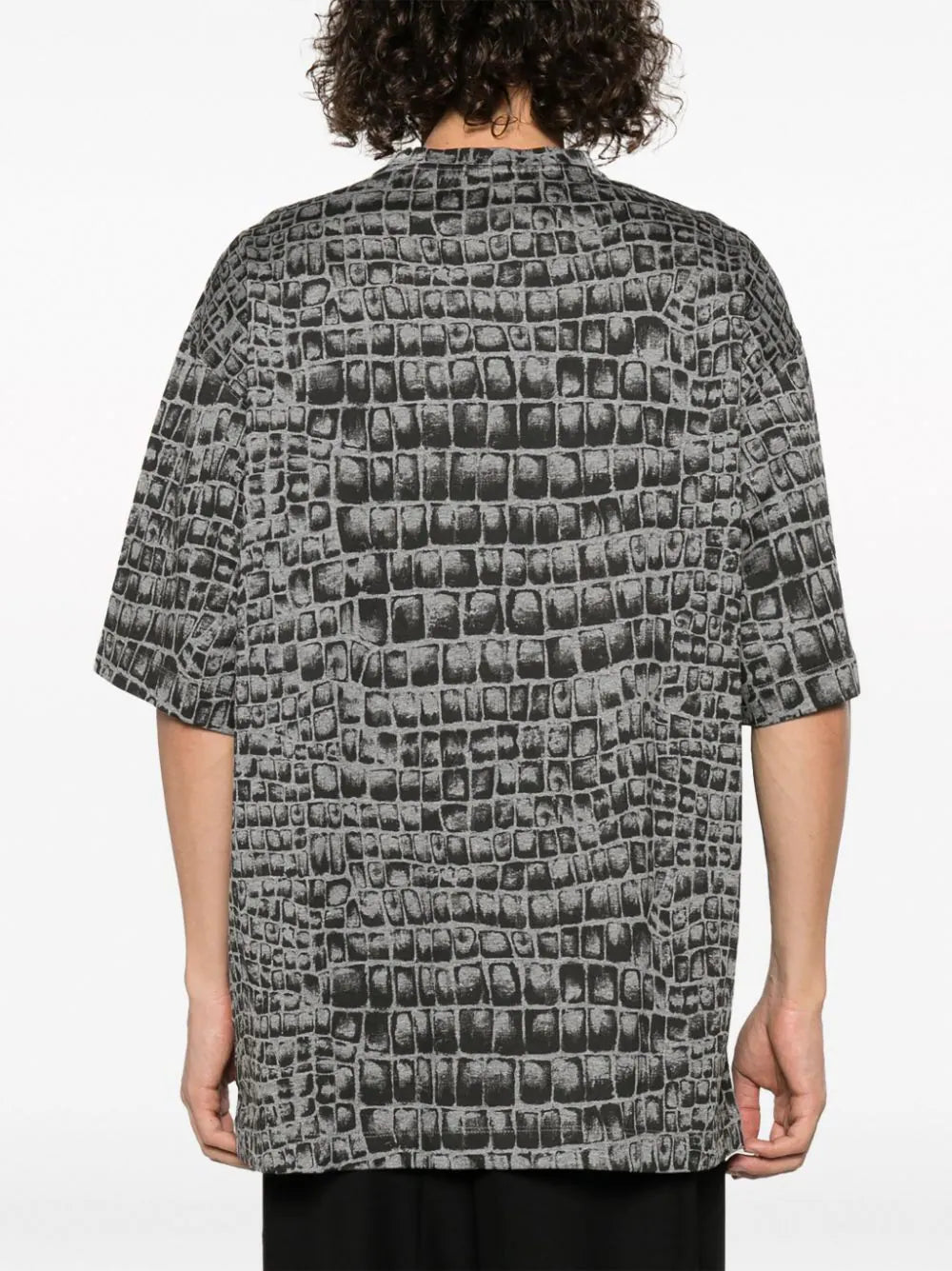 Versace  Coccodrillo-print cotton T-shirt