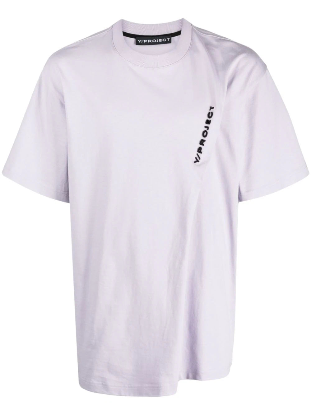 Y/Project  Pinched logo-embroidered cotton T-shirt