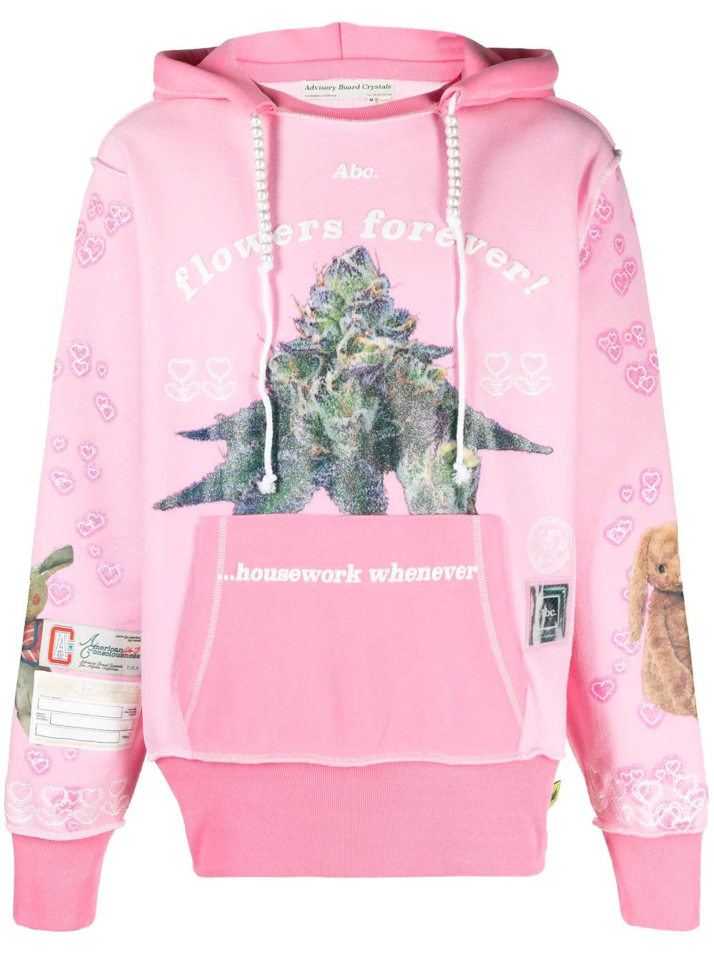 Advisory Board Crystals  Flowers Forever graphic-print hoodie