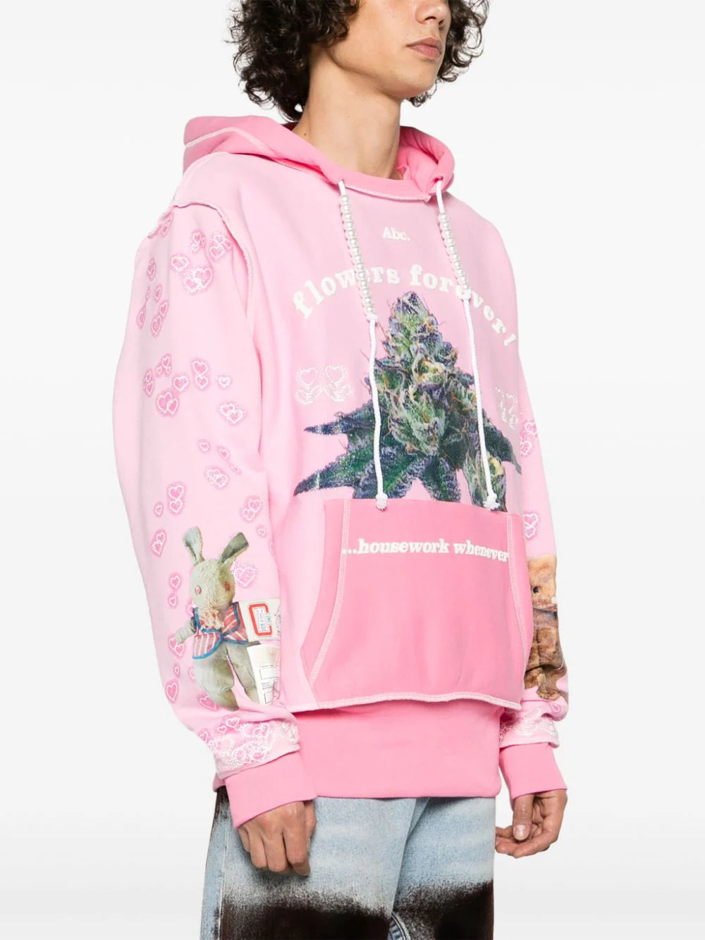 Advisory Board Crystals  Flowers Forever graphic-print hoodie