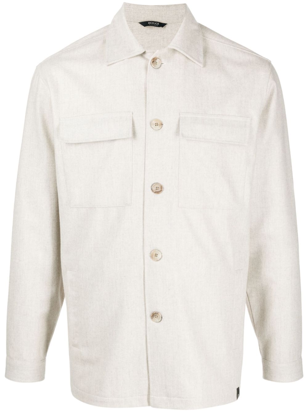 Boggi Milano wool shirt jacket