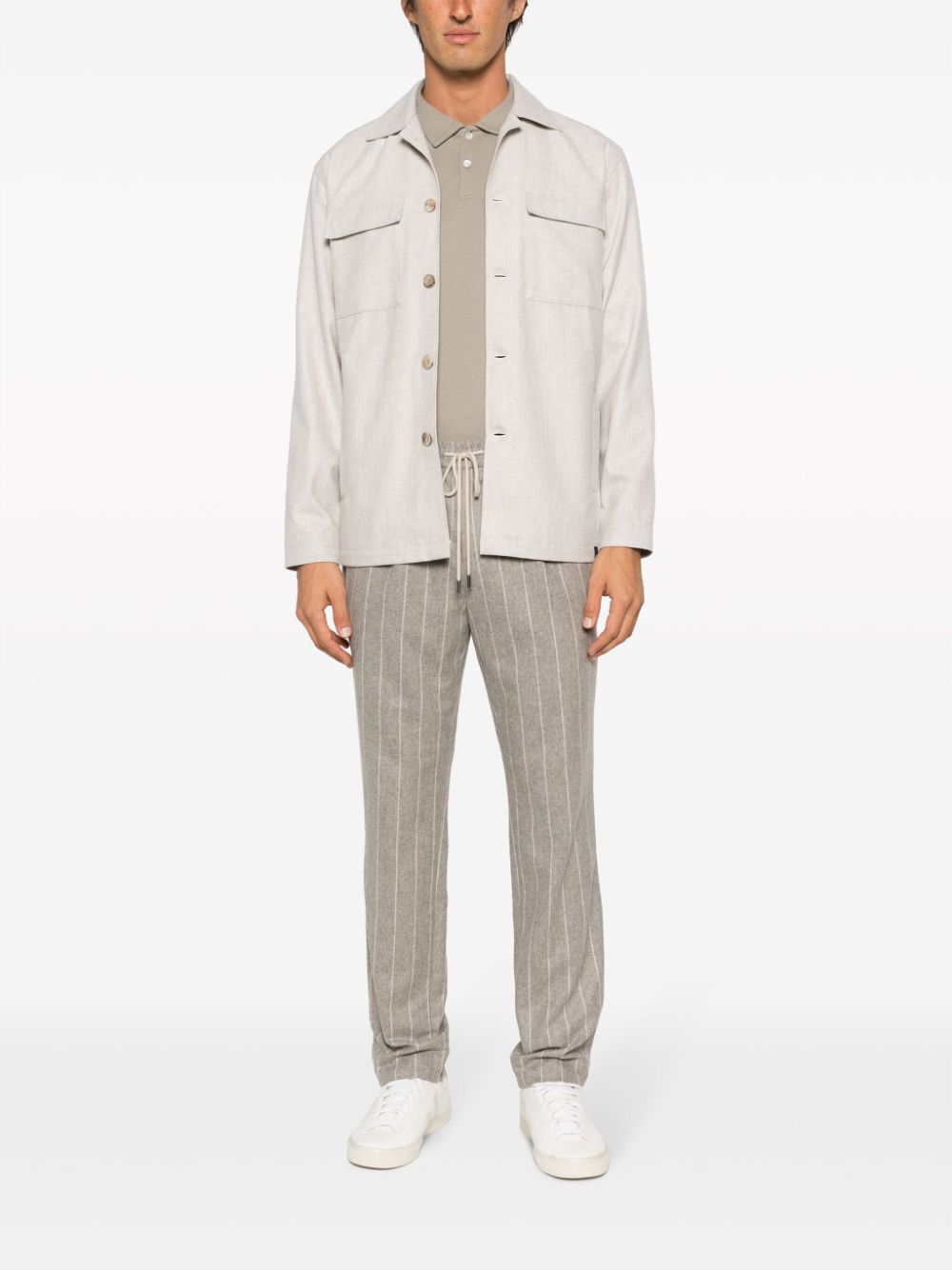 Boggi Milano wool shirt jacket