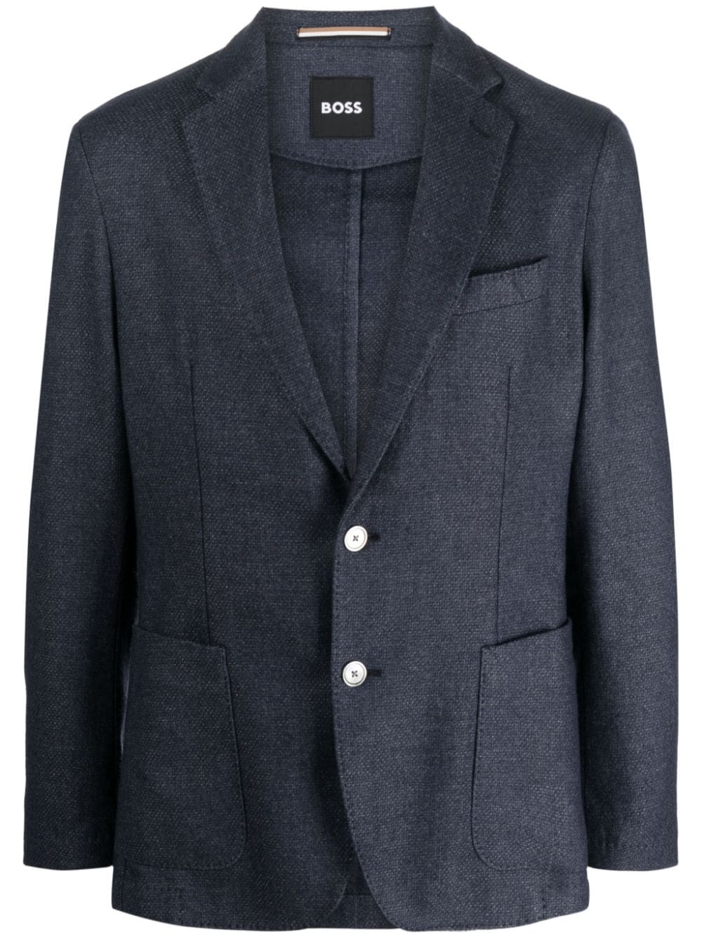 BOSS  notched-lapel single-breasted blazer