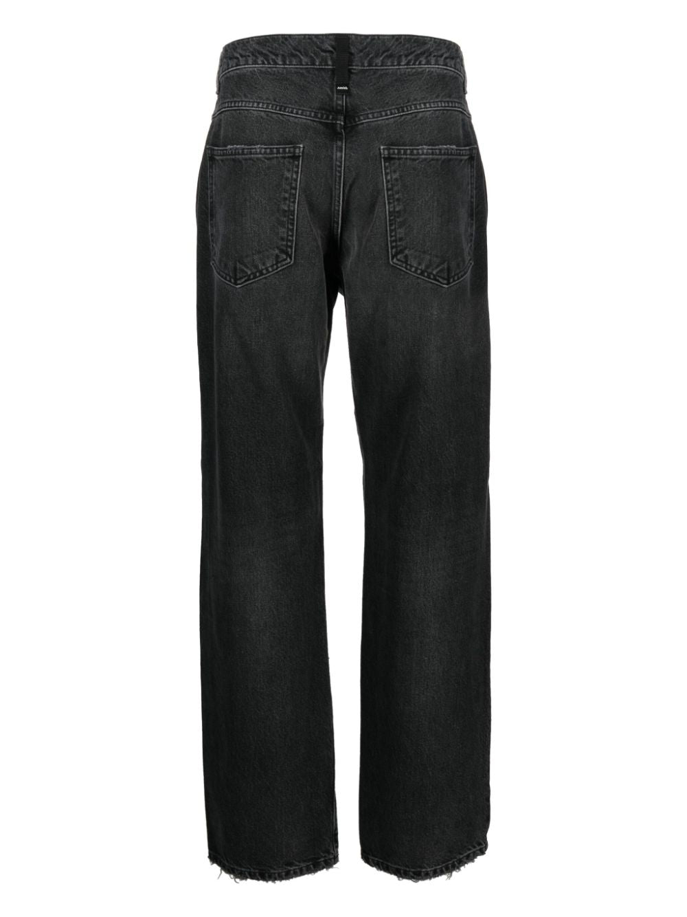AMISH  washed straight-leg jeans