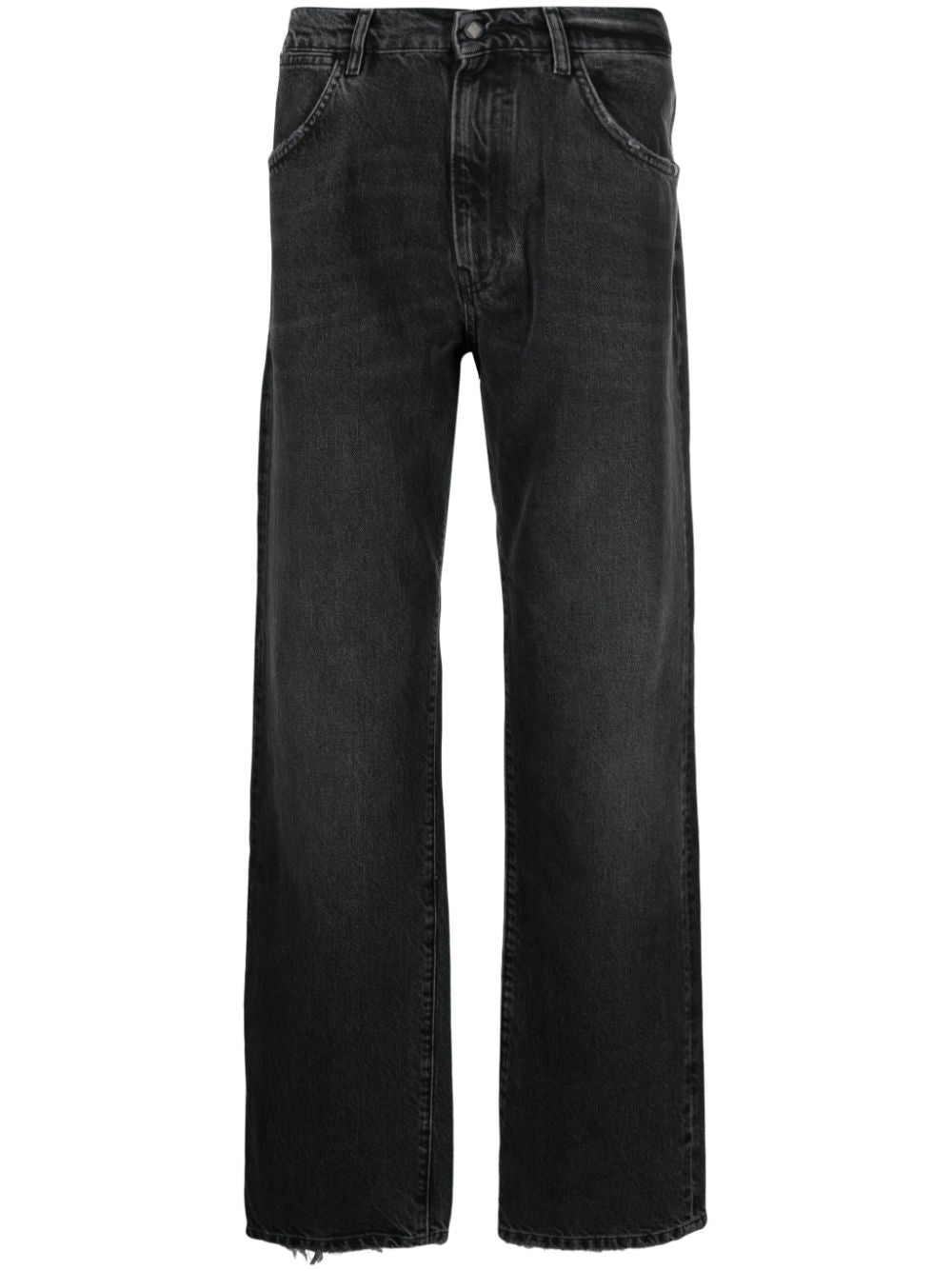 AMISH  washed straight-leg jeans
