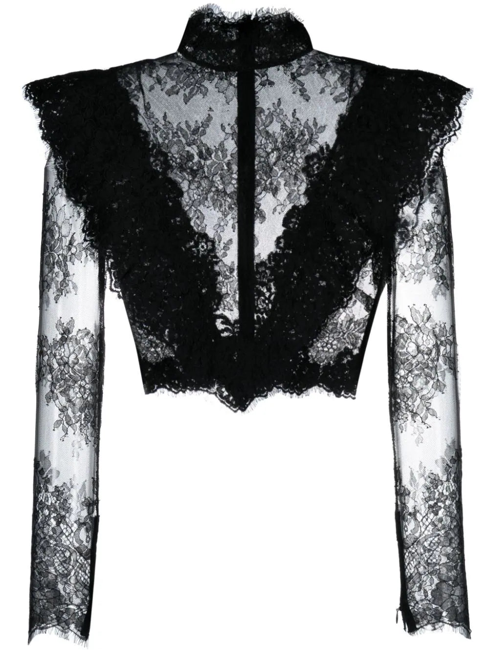 ZIMMERMANN Sensory lace cropped top