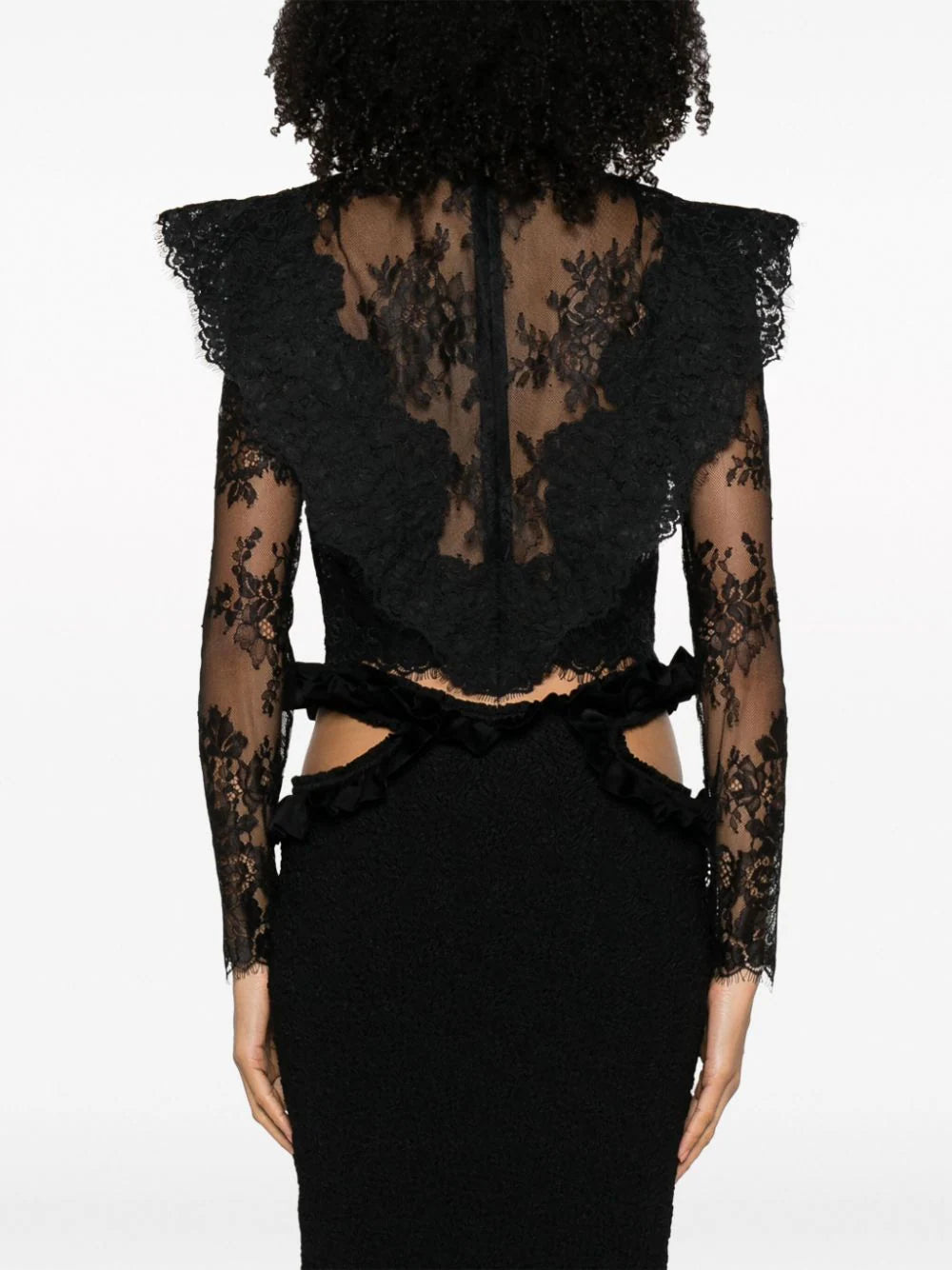 ZIMMERMANN Sensory lace cropped top
