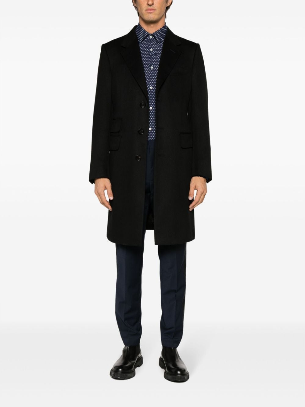 BOSS polka-dot long-sleeve shirt
