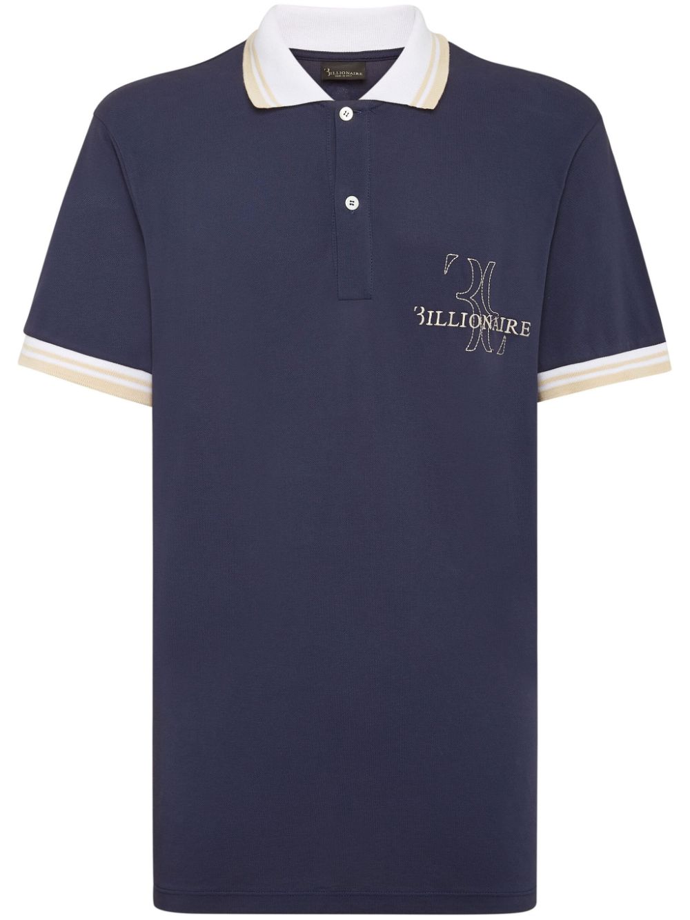 Billionaire  logo-embroidered cotton polo shirt