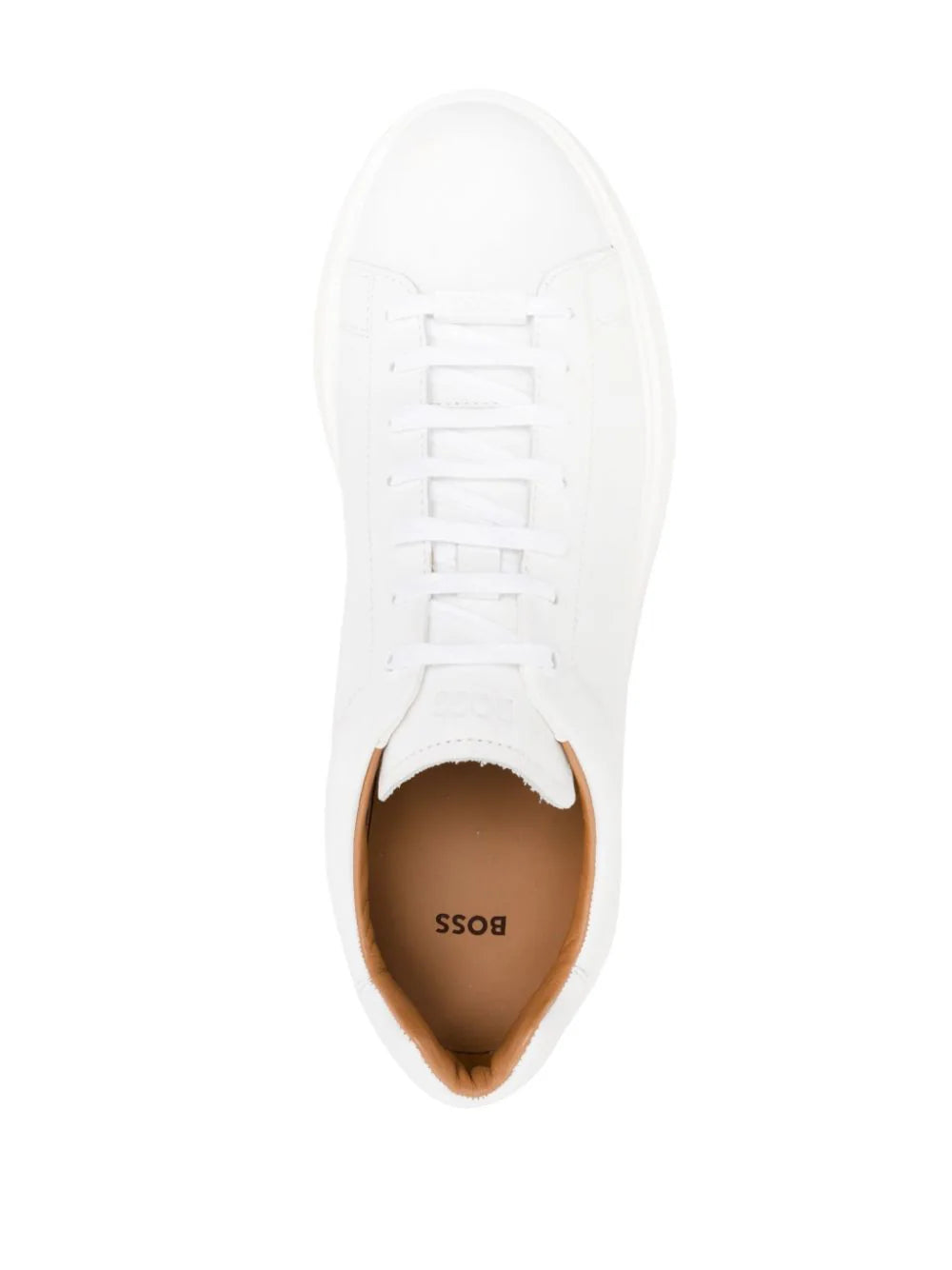 BOSS lace-up leather sneakers