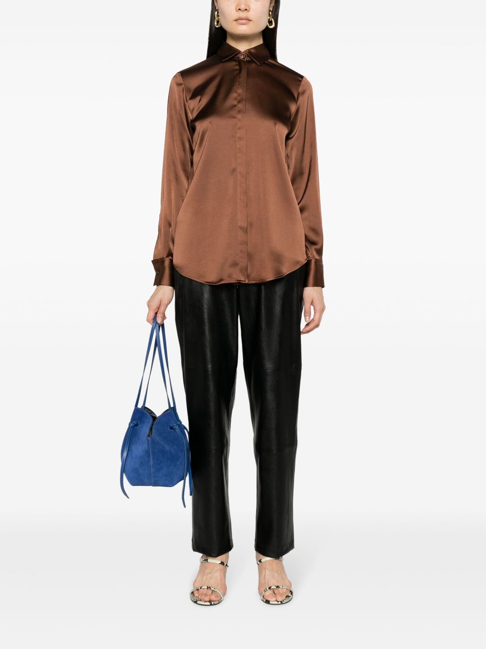Blanca Vita  Calicanto satin shirt