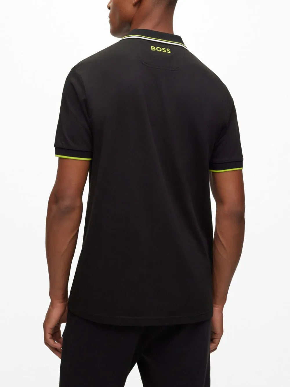 BOSS  logo-embroidered cotton polo shirt