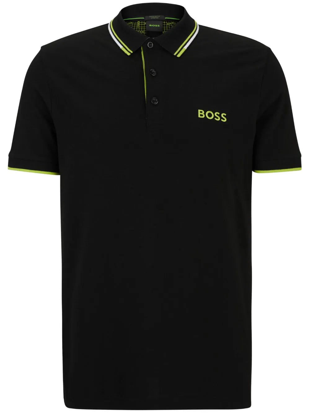BOSS  logo-embroidered cotton polo shirt