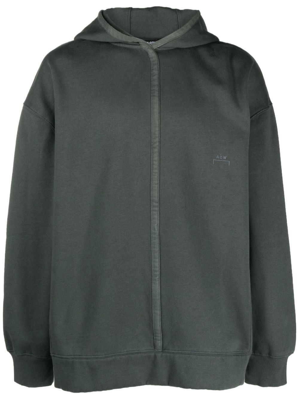 A-COLD-WALL*  Taped logo-embroidered cotton hoodie