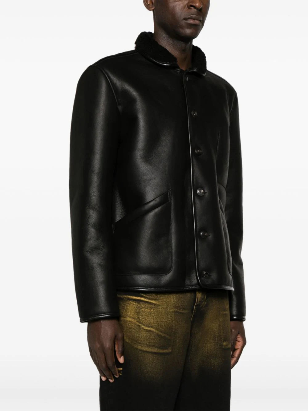 YMC  Brainticket leather jacket