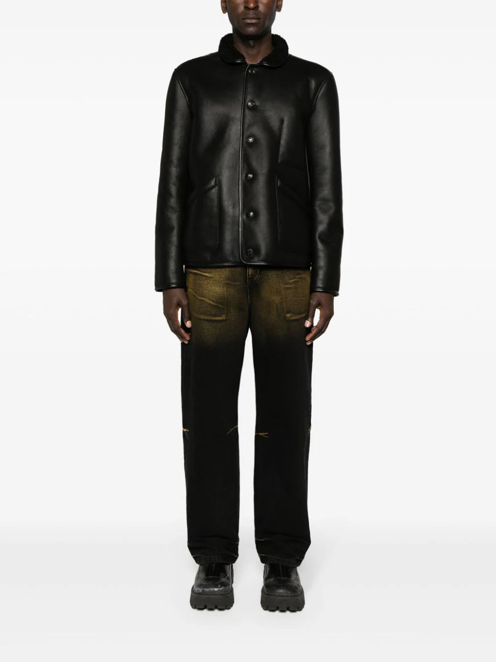 YMC  Brainticket leather jacket