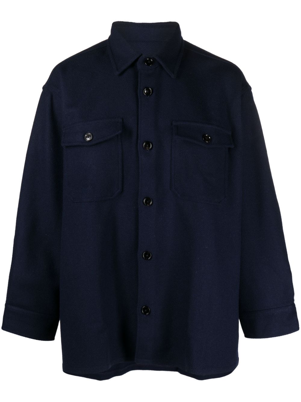 AMI Paris  wool-blend shirt jacket