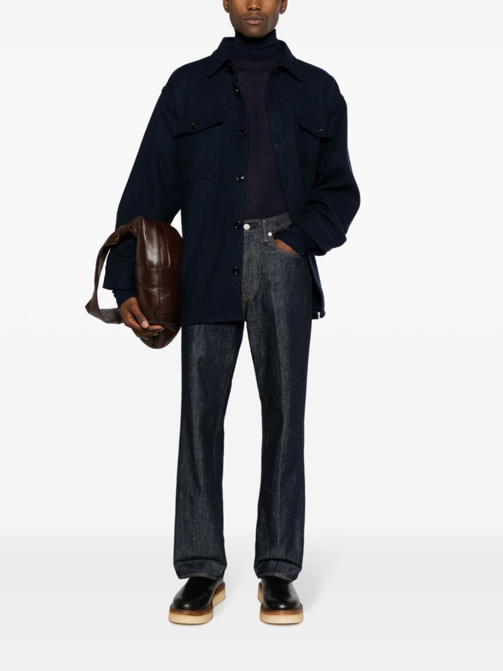 AMI Paris  wool-blend shirt jacket