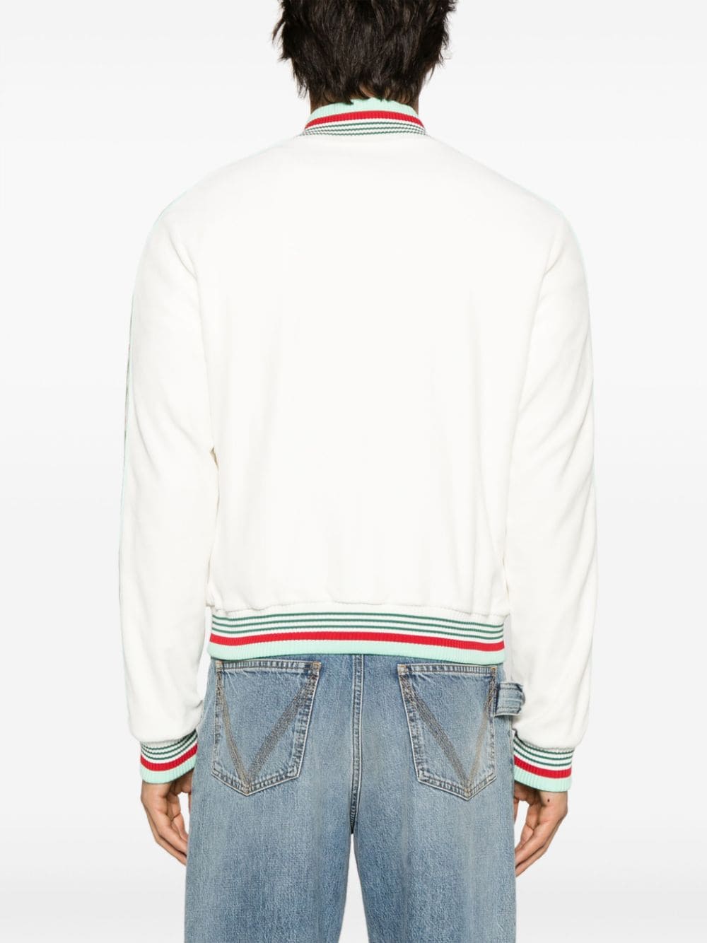 Casablanca Laurel logo-patch track jacket - Image 4