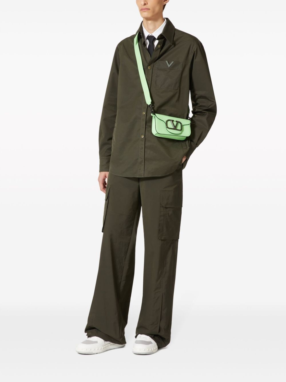 Valentino Garavani V-detail shirt jacket