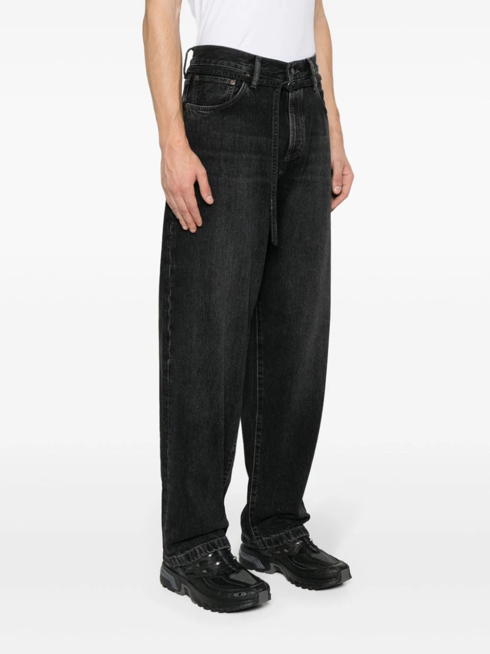 Acne Studios  mid-rise wide-leg jeans