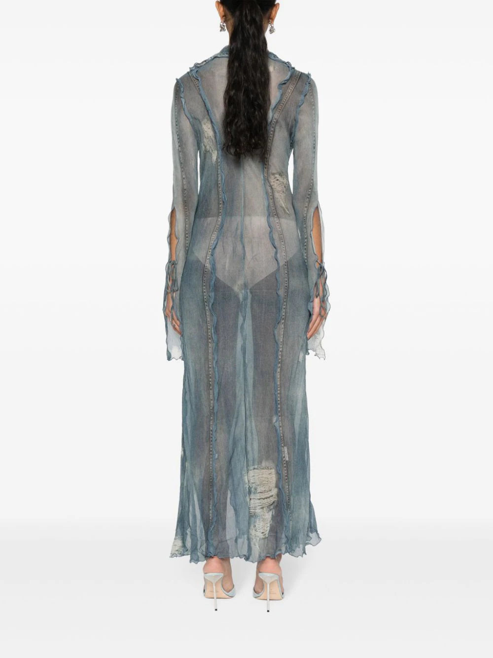 Acne Studios  trompe l'oeil-print dress