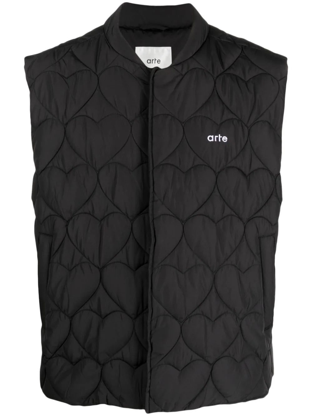 ARTE  logo-embroidered padded-design gilet
