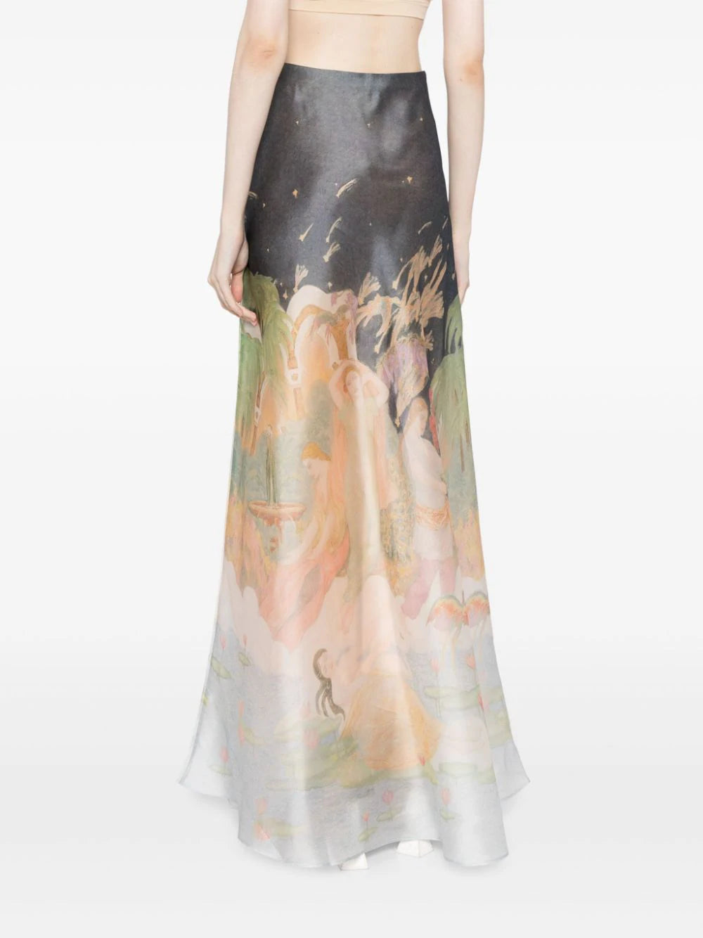 ZIMMERMANN  Lyrical Bias flared maxi skirt