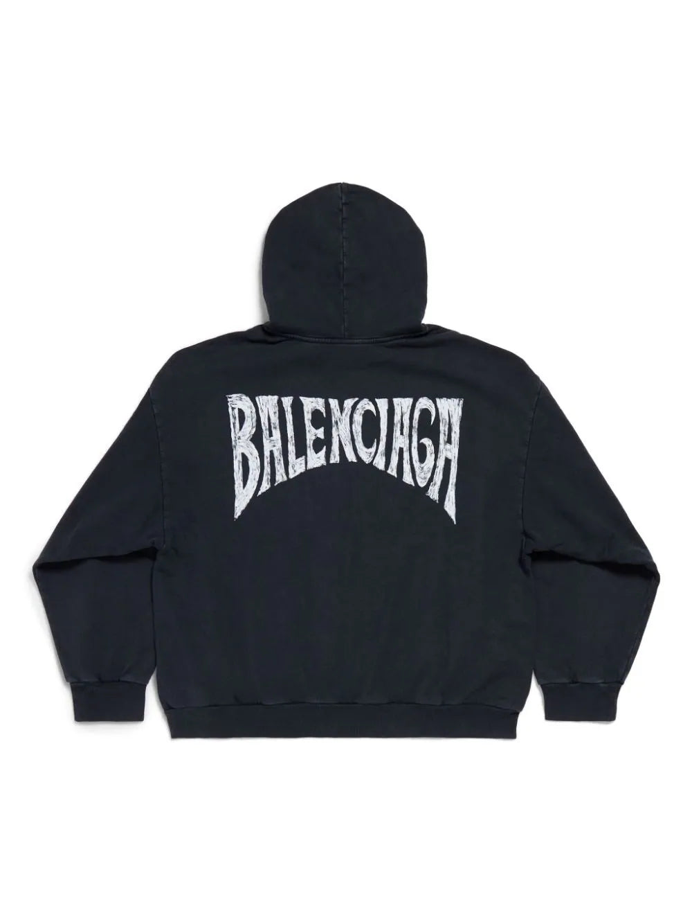 Balenciaga  logo-print cotton hoodie