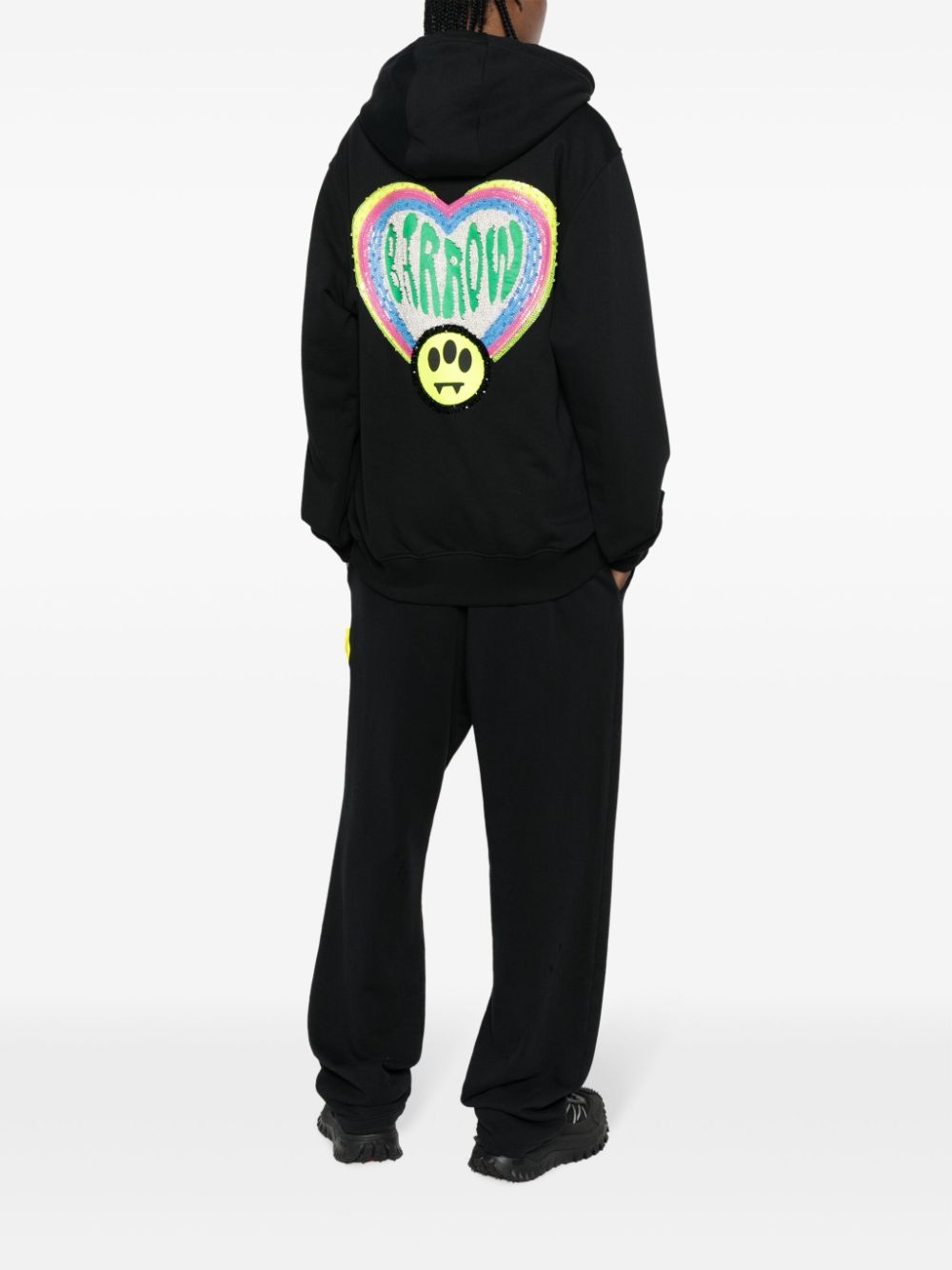 BARROW logo-embellished cotton hoodie