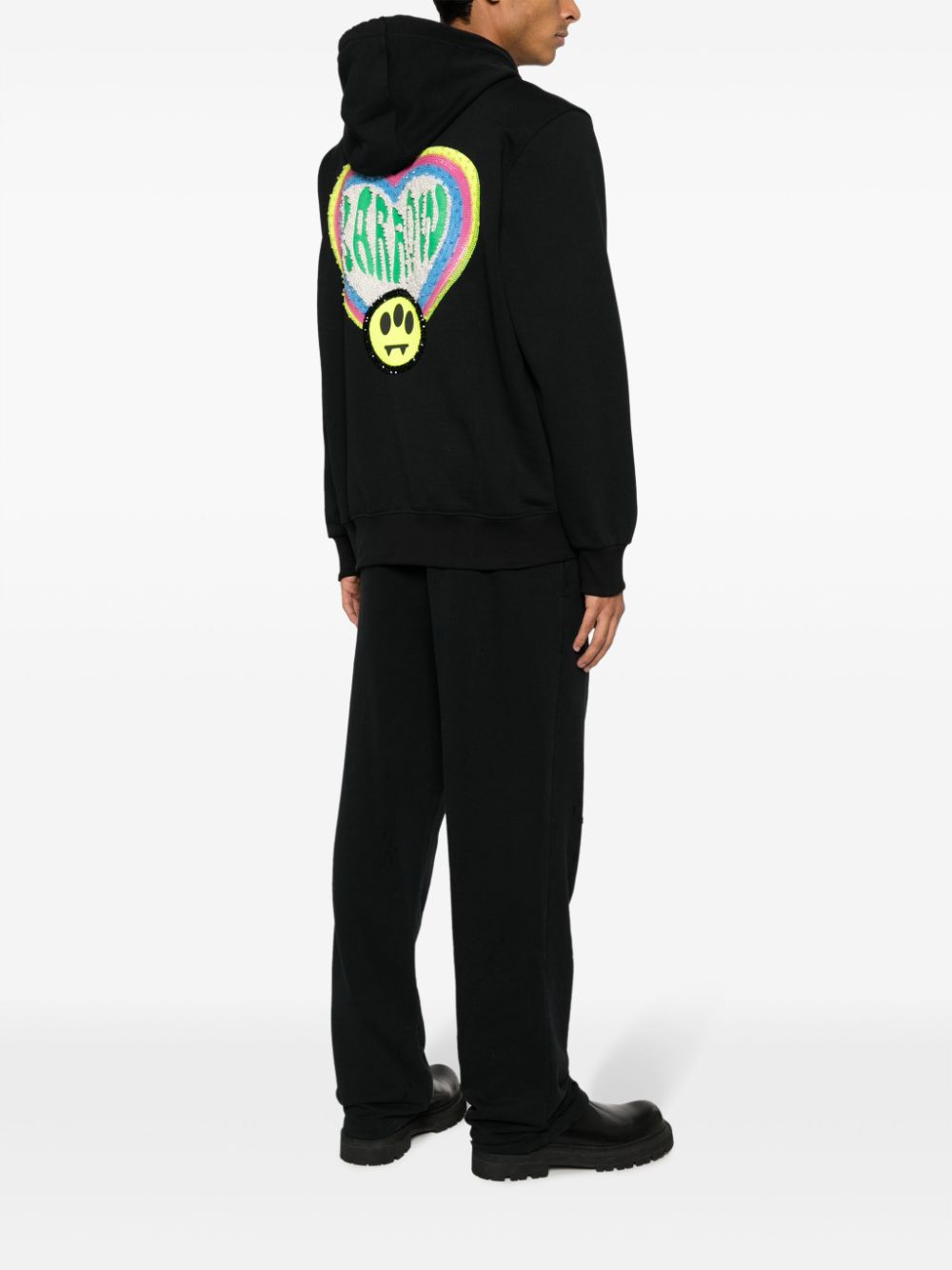 BARROW logo-embellished cotton hoodie