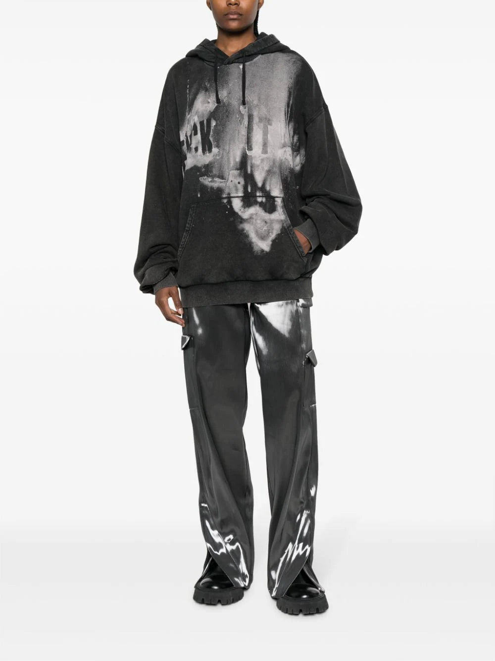 1017 ALYX 9SM  slogan-print cotton hoodie