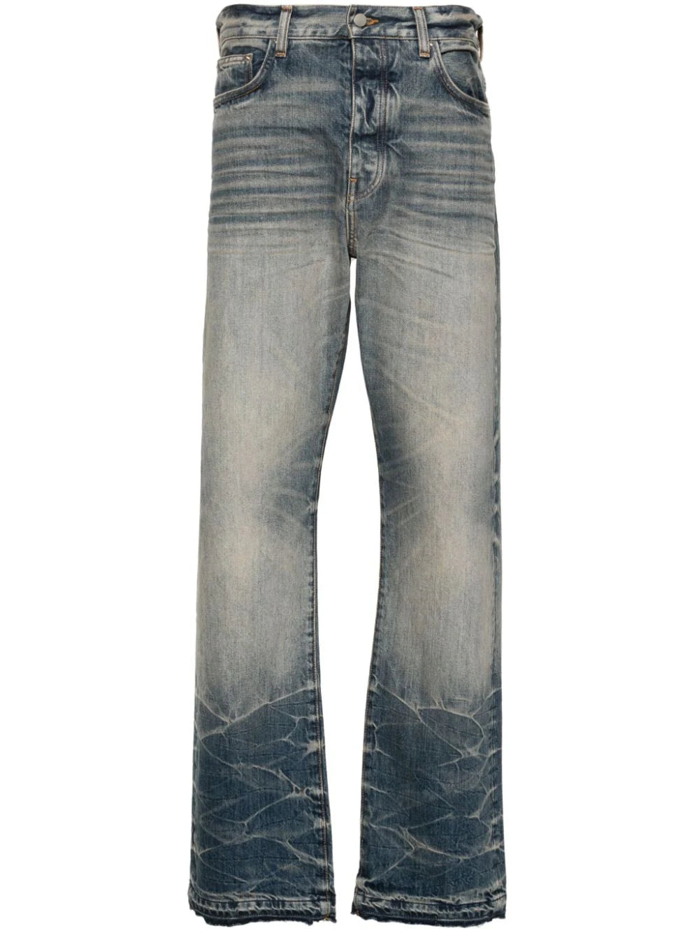 AMIRI  Release-hem straight-leg jeans