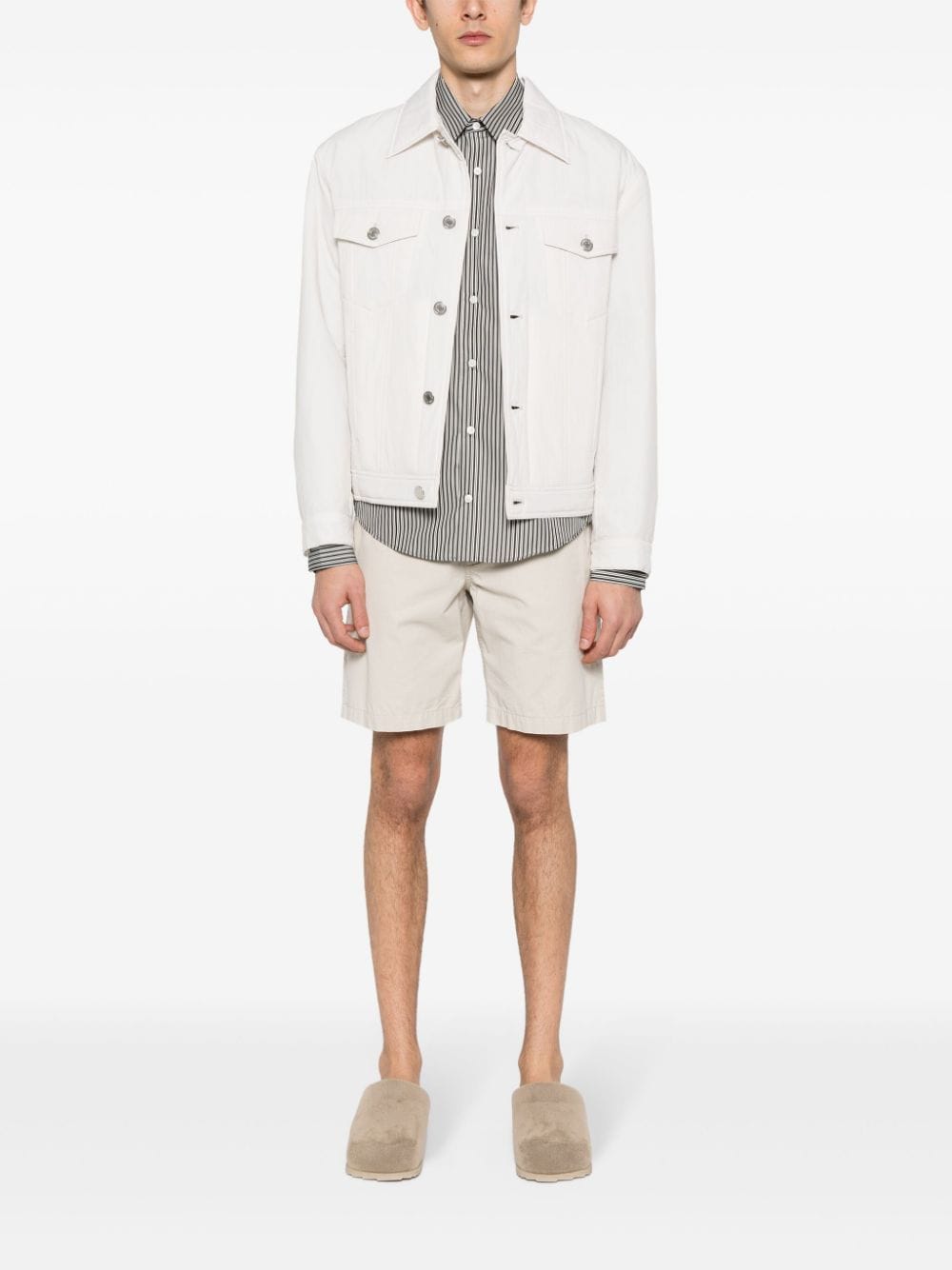 AMI Paris padded buttoned jacket