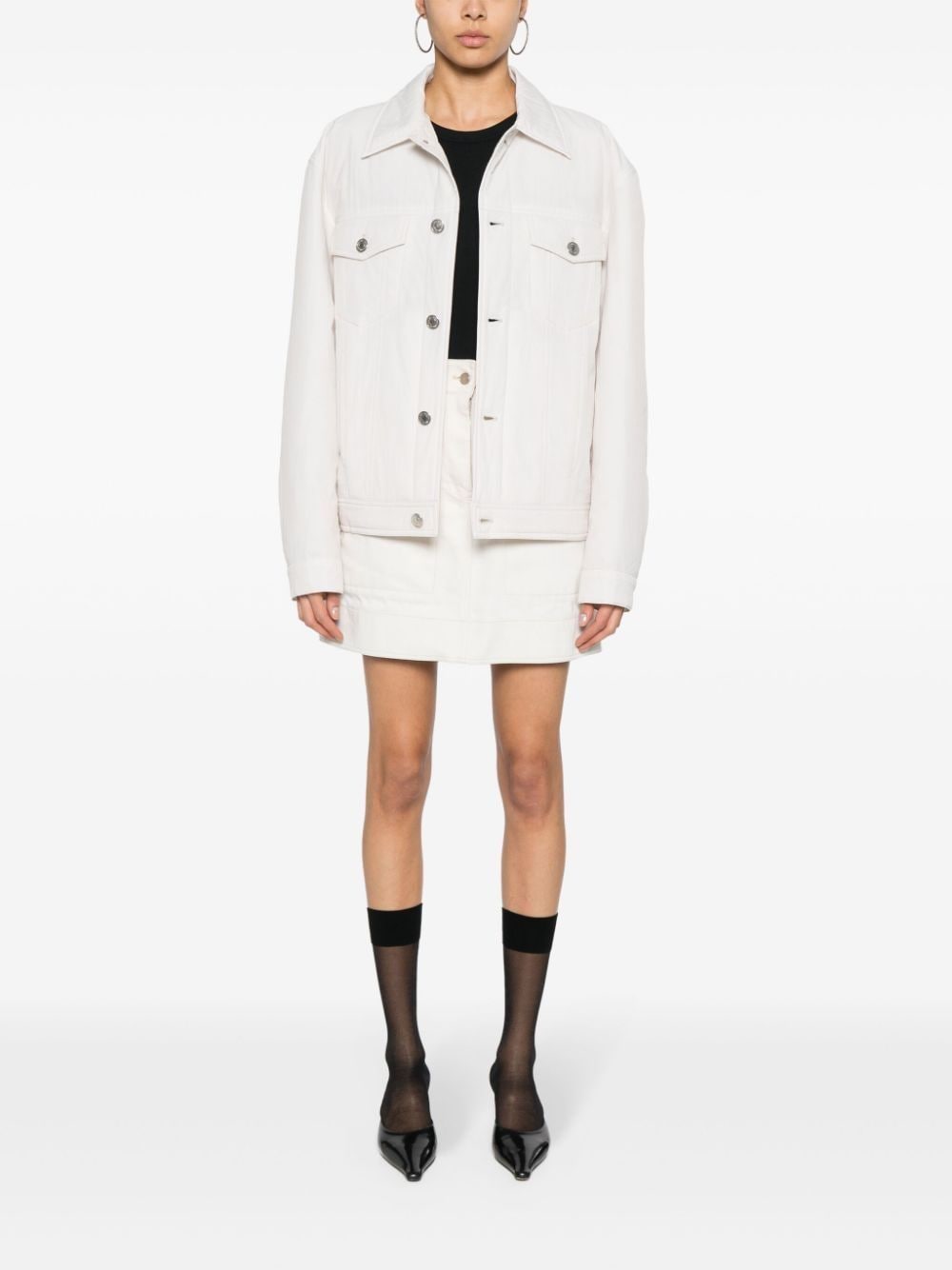 AMI Paris padded buttoned jacket