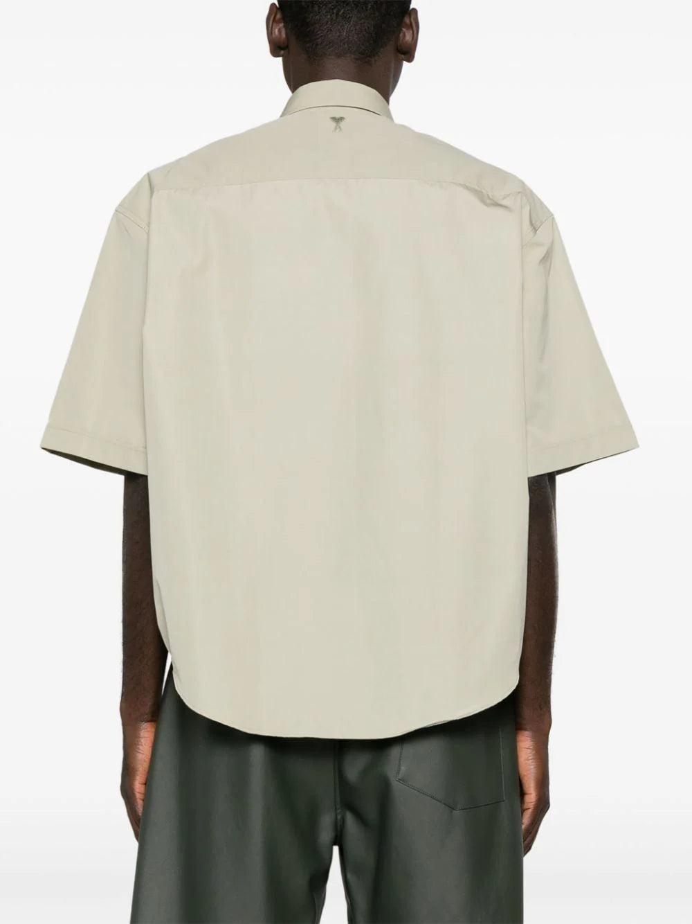 AMI Paris  Ami de Coeur-embroidered poplin shirt