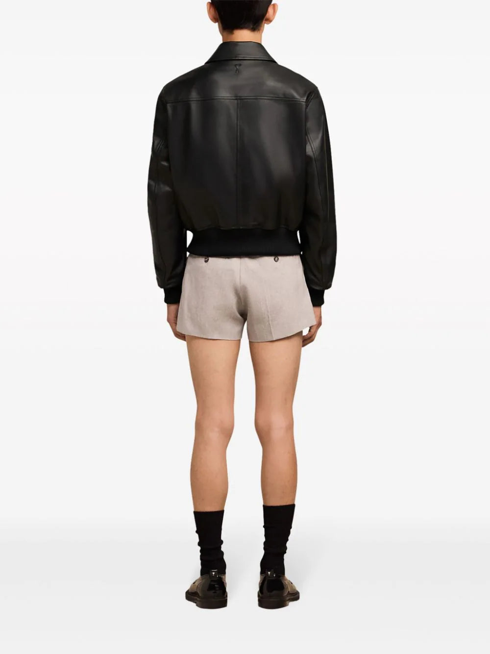 AMI Paris  Ami de Coeur leather jacket