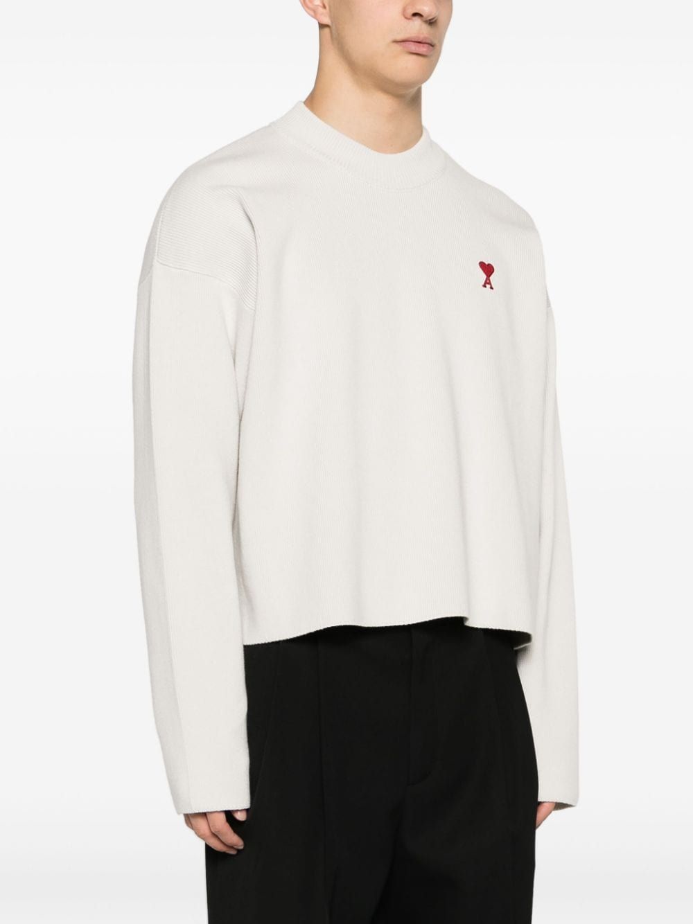 AMI Paris  Ami de Coeur ribbed jumper