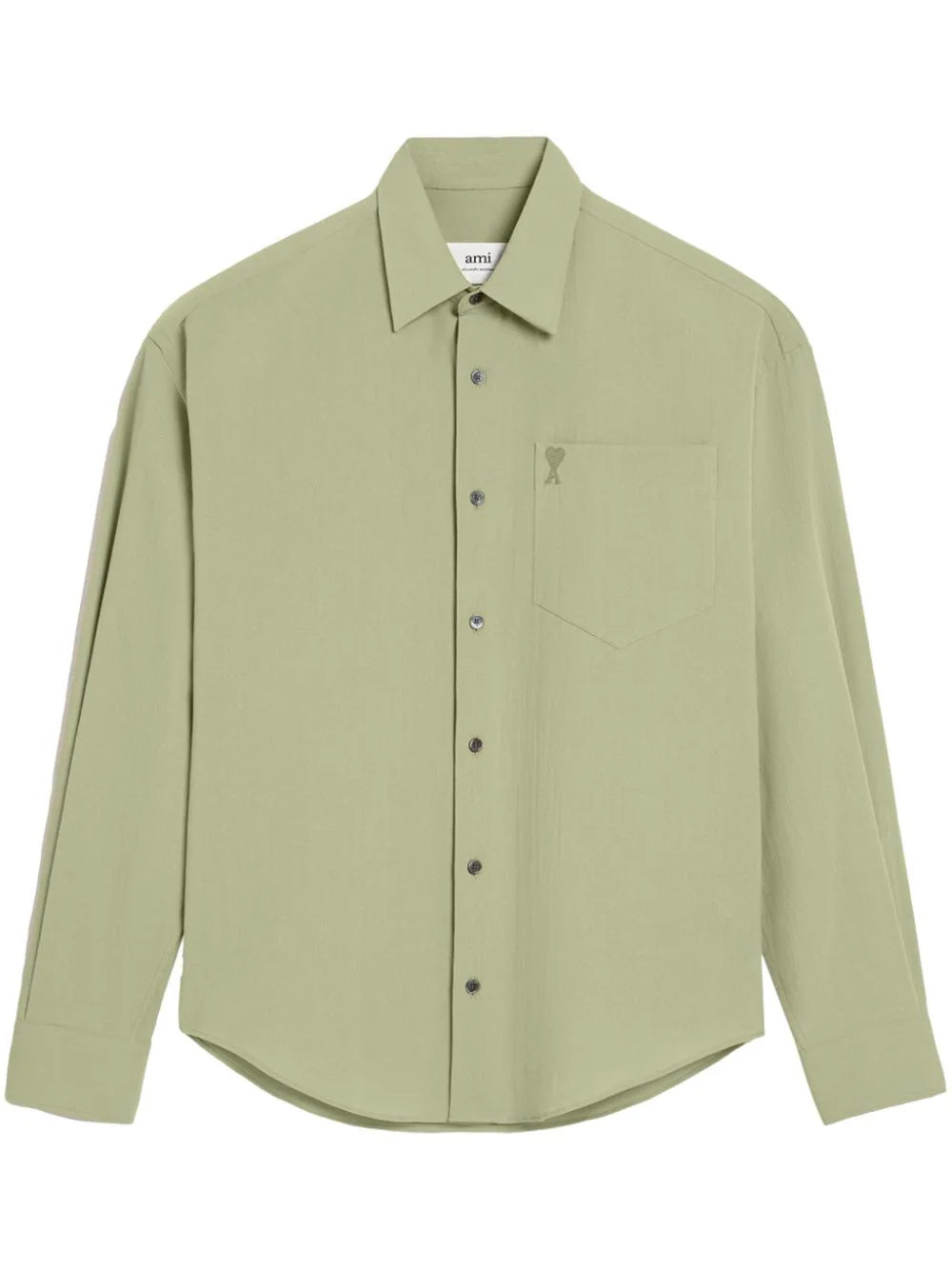 AMI Paris  Ami de Coeur-embroidery cotton shirt