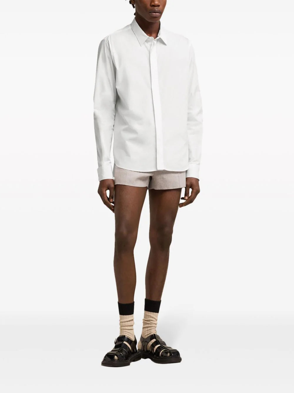 AMI Paris  Ami-de-Coeur-motif cotton shirt