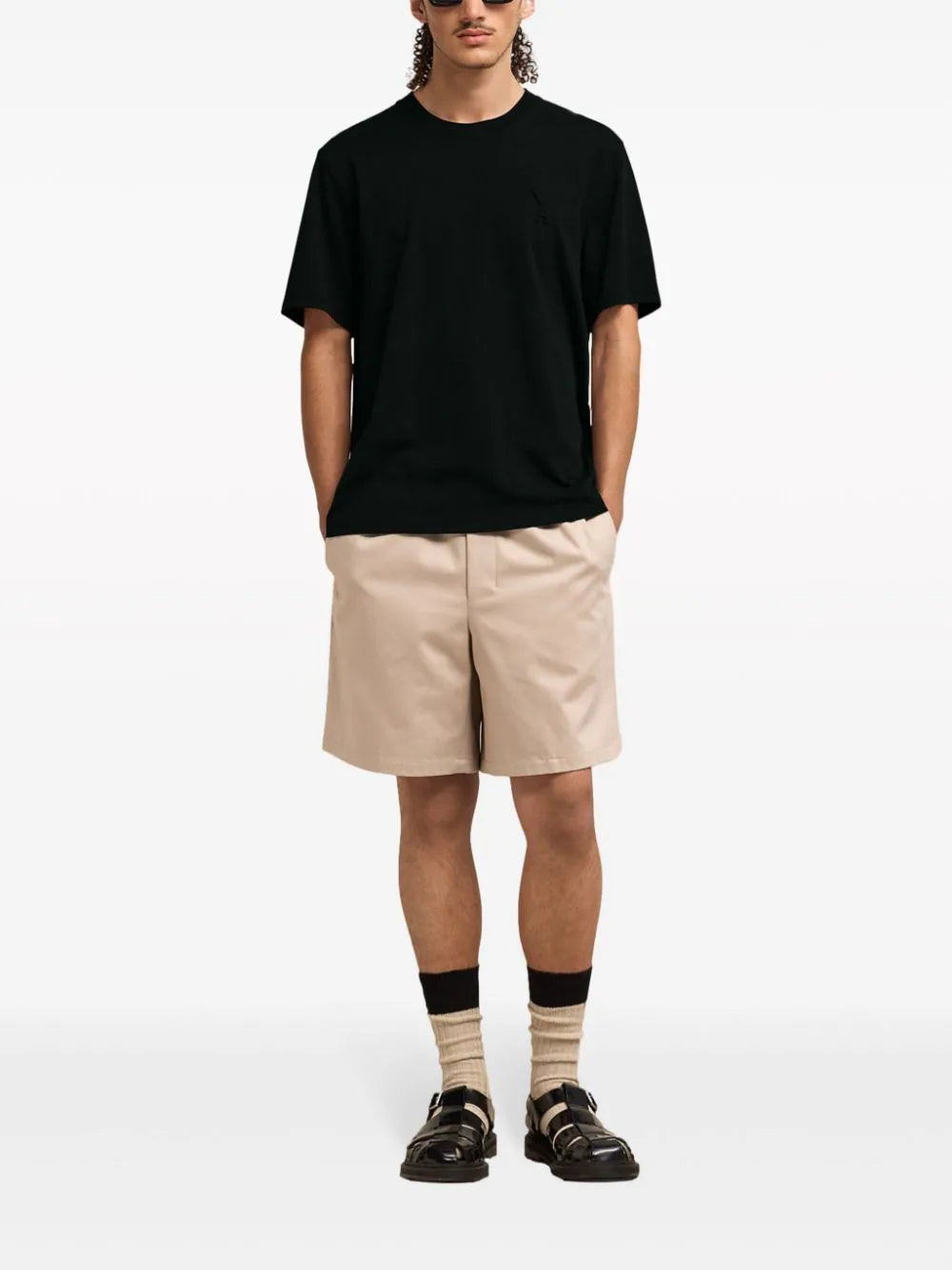 AMI Paris  logo-embossed cotton T-shirt
