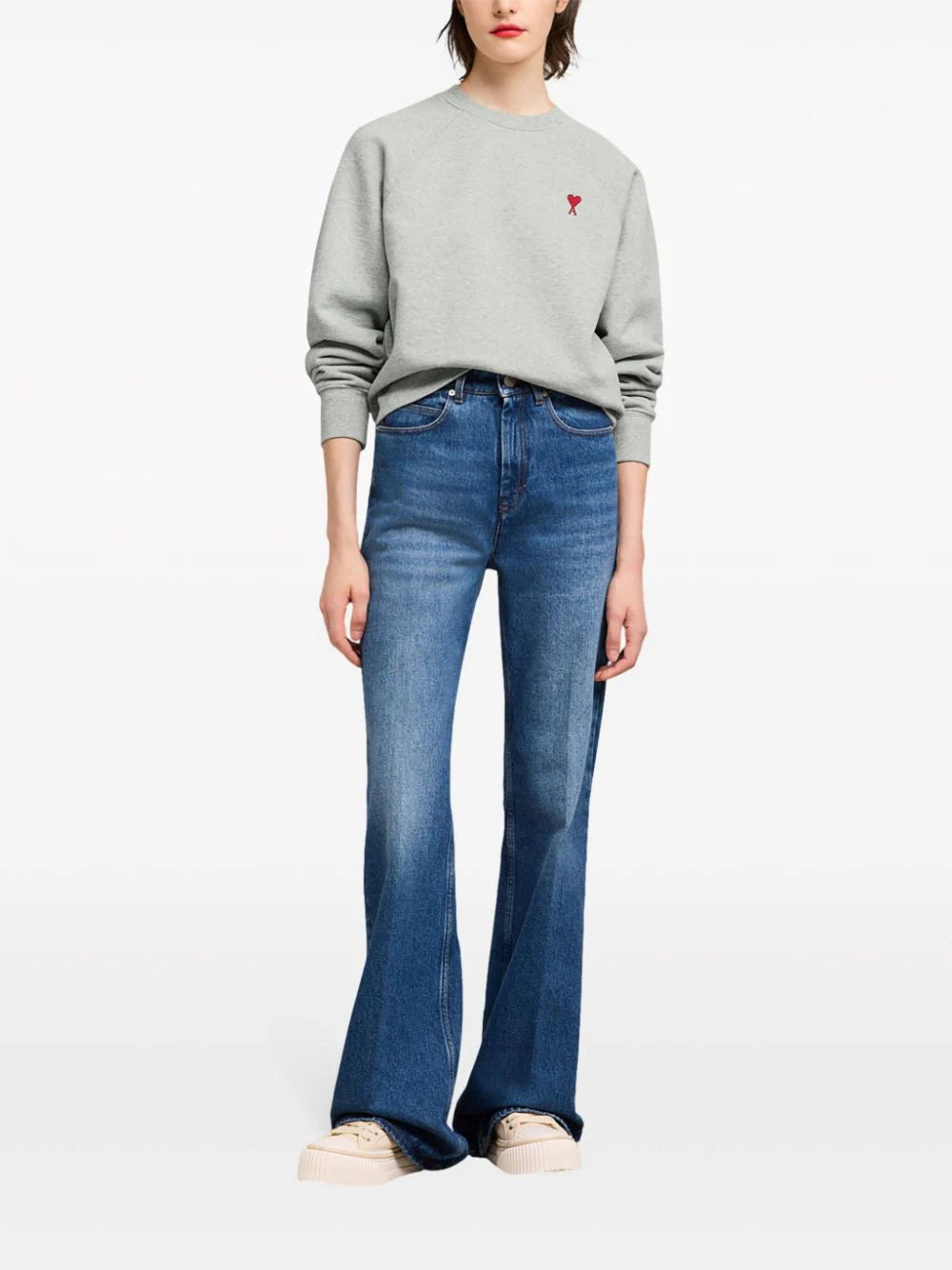 AMI Paris  Ami de Coeur organic-cotton sweatshirt
