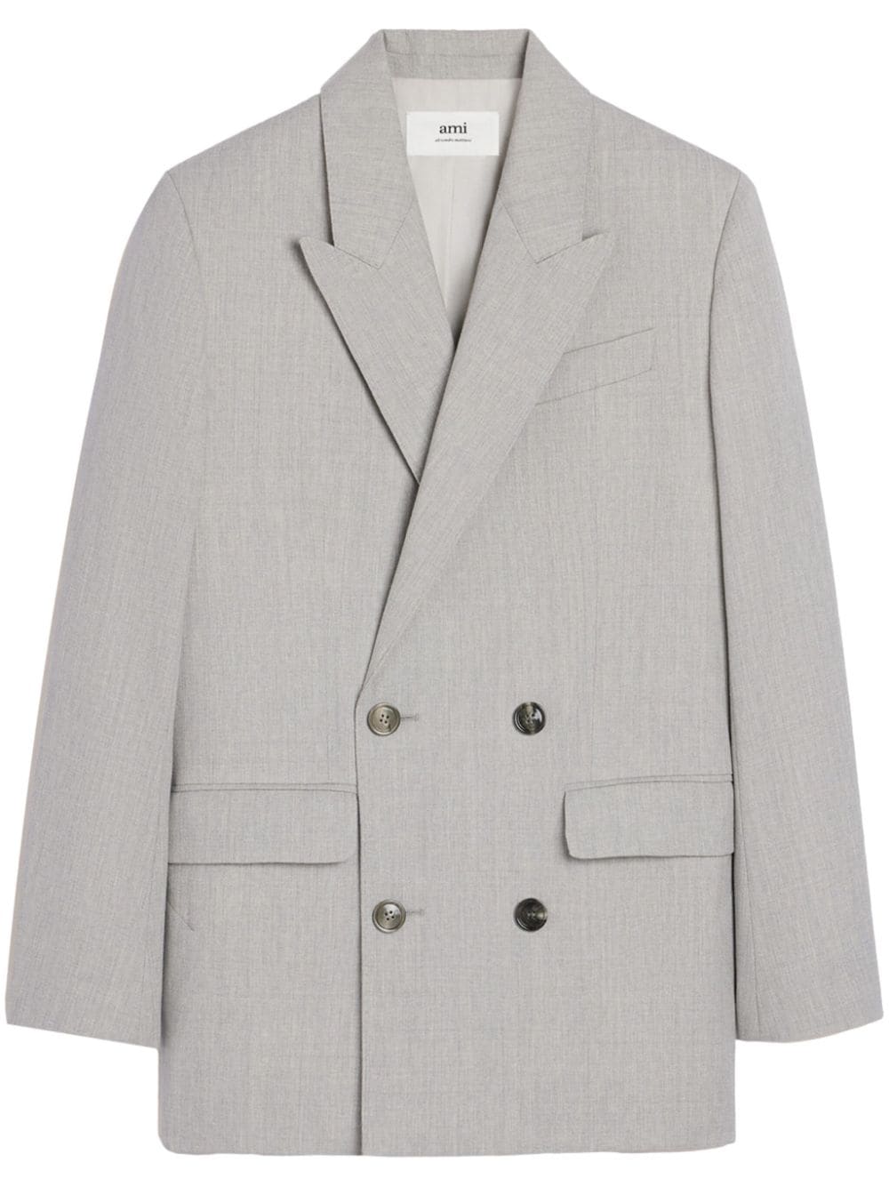 AMI Paris  double-breasted virgin wool blazer