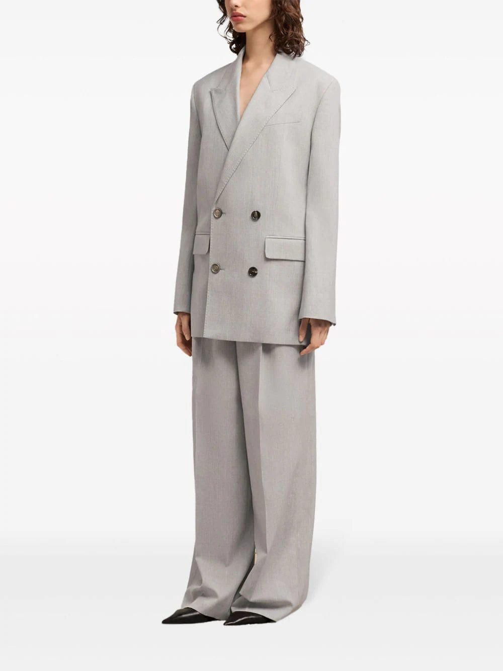 AMI Paris double-breasted virgin wool blazer